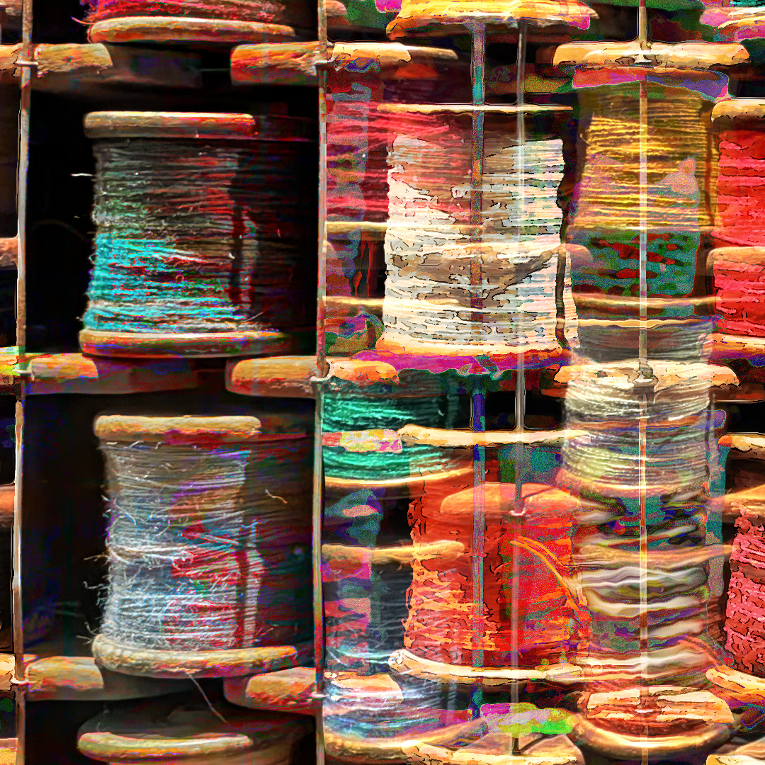 Detail view of Loosely Tied