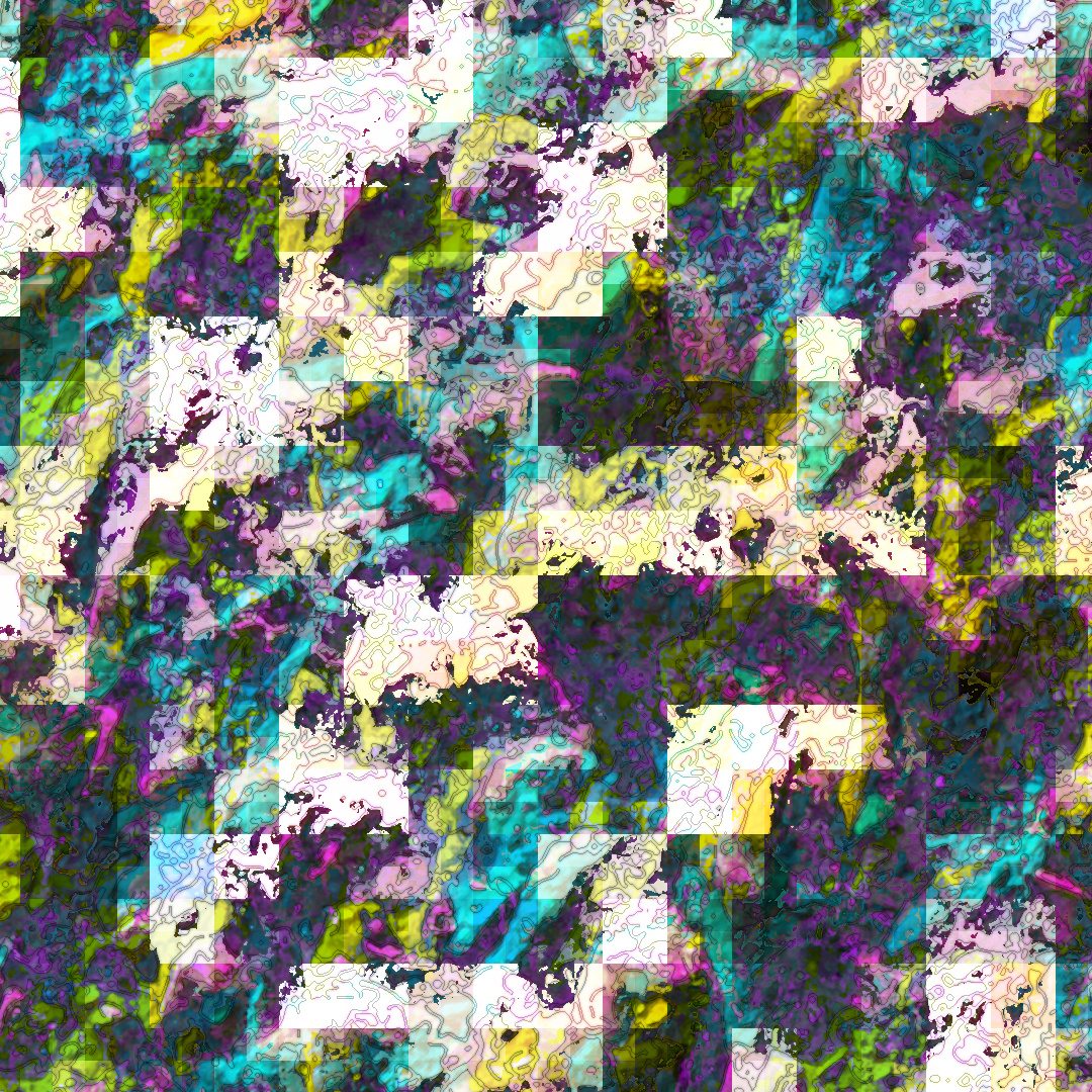 Detail view of Row of Six pt 2 - Charting Course
