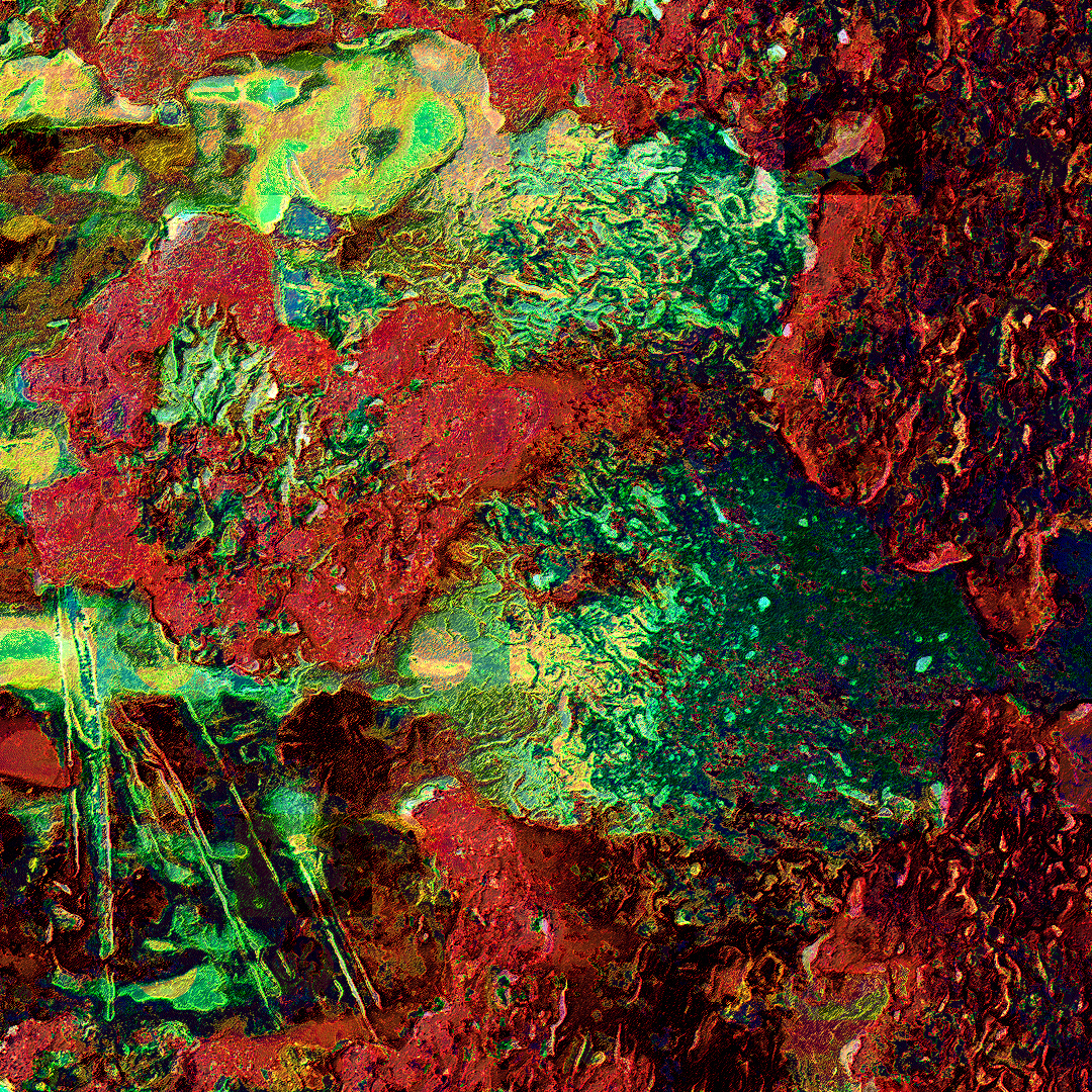 Detail view of Rusted Wax
