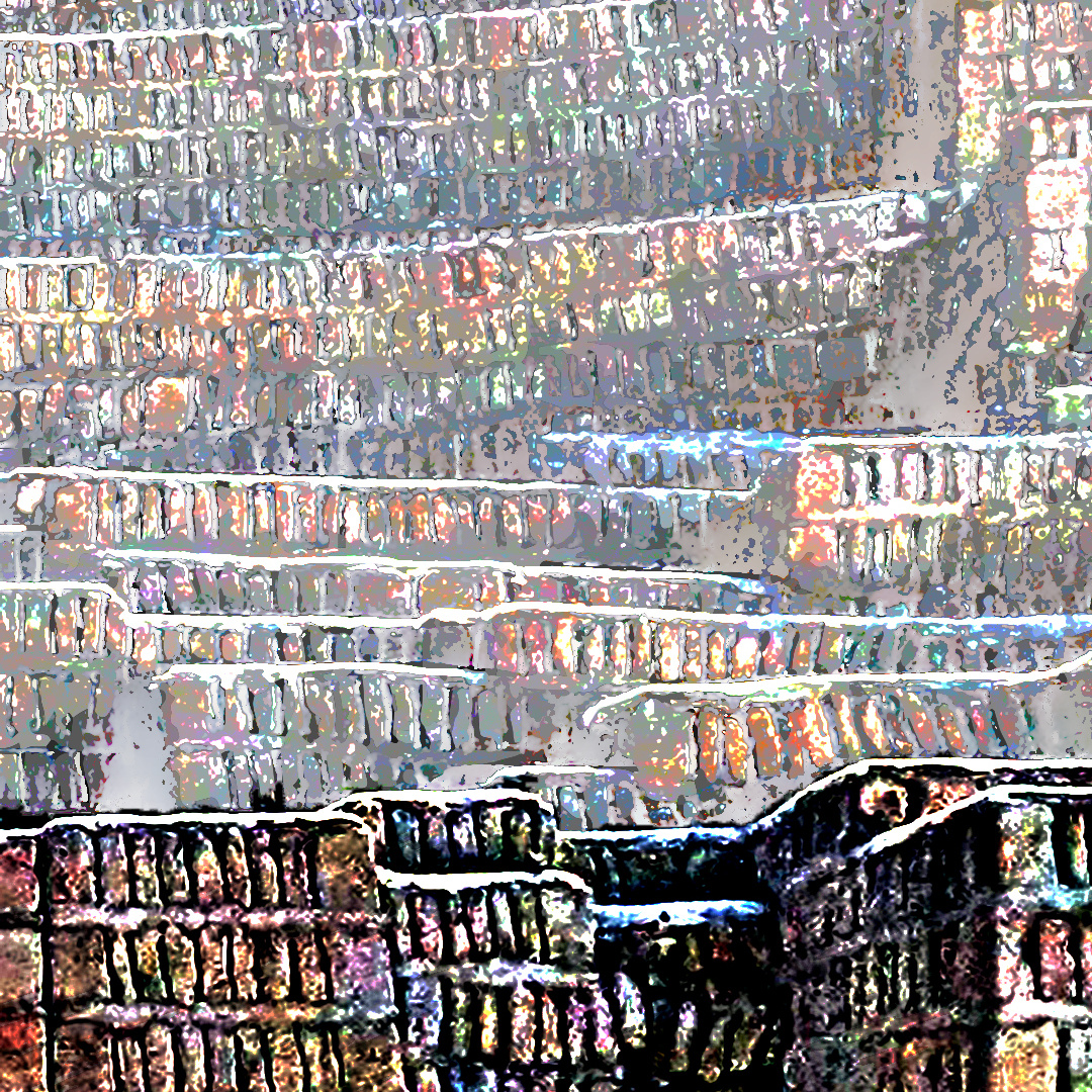 Detail view of serie peruana - adobitos