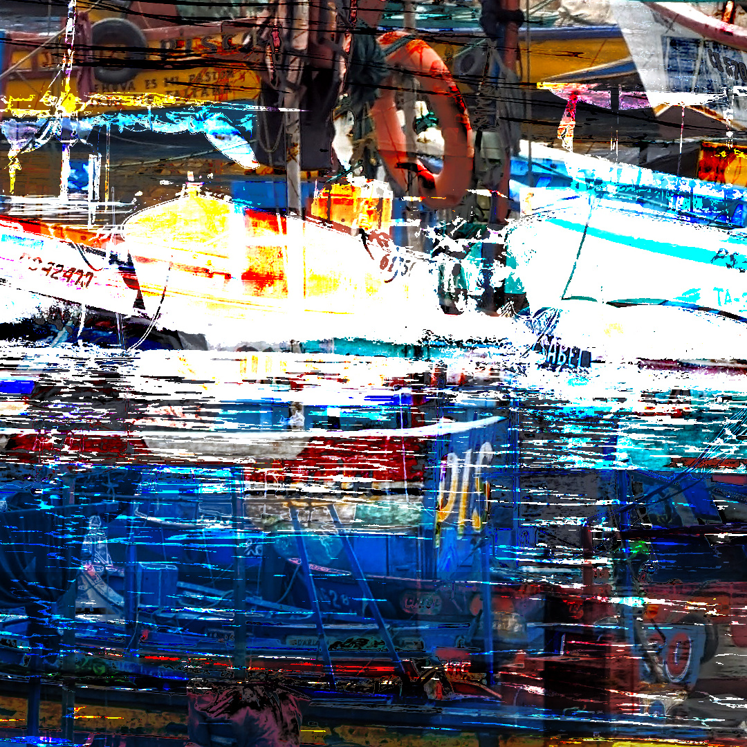 Detail view of serie peruana - barcos mk 1