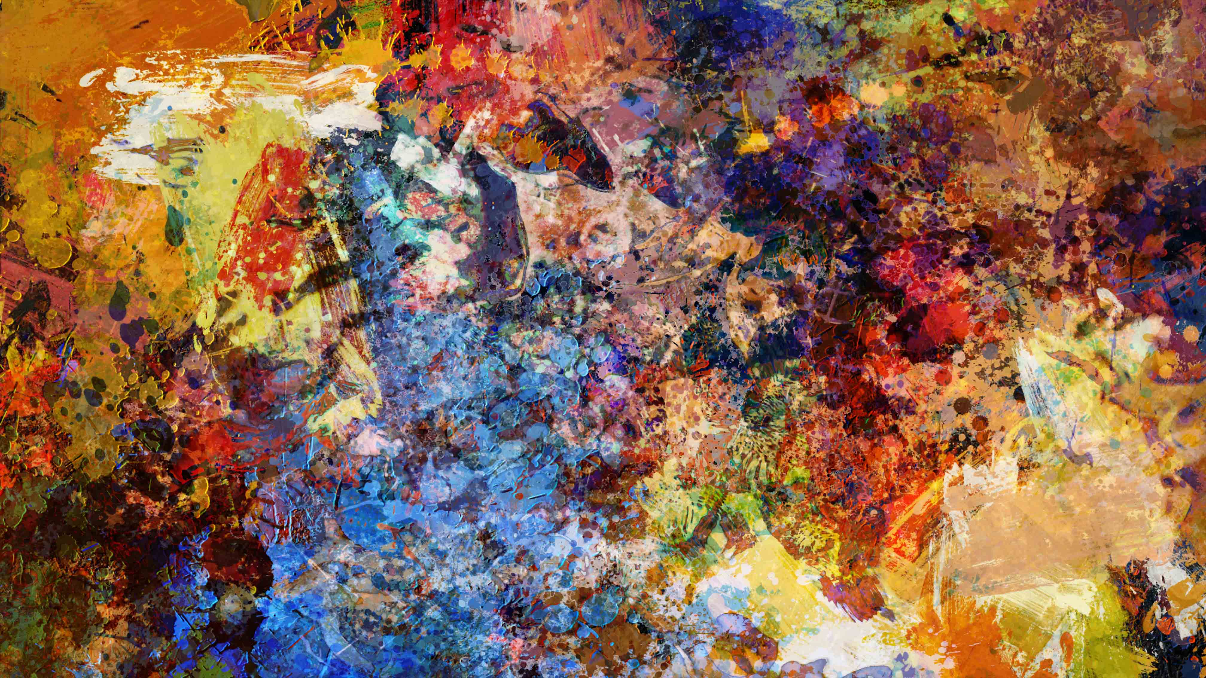 An abstract digital photo manipulation of a starfish