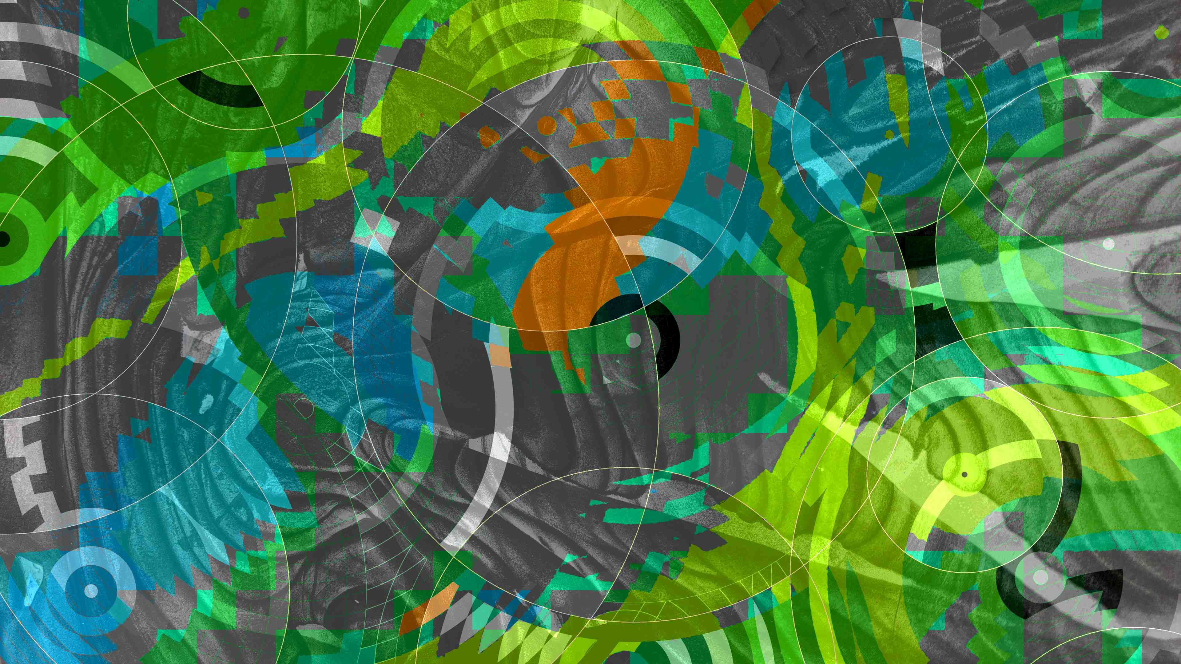Concentricity outlined by ice