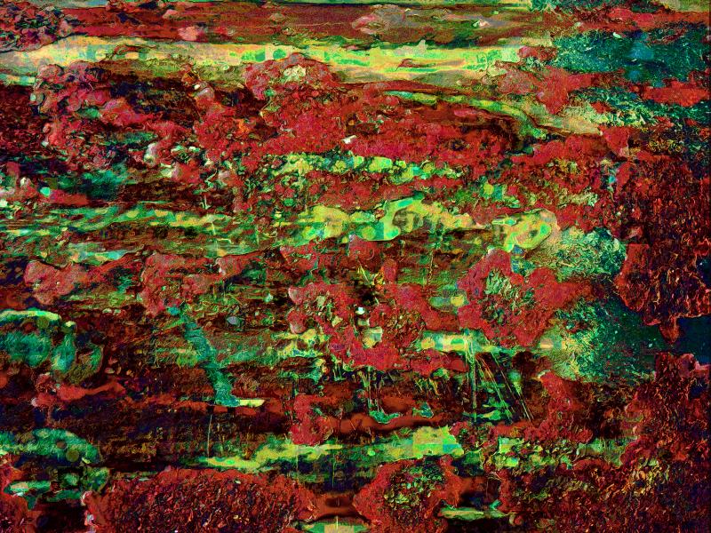 Iterative destruction of iterative decay (a rusted wall)